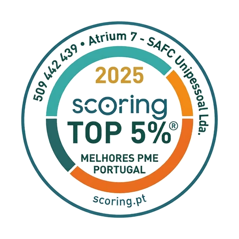 SCORING TOP 5% Melhores PME Portugal — Atrium 7, edição 2025